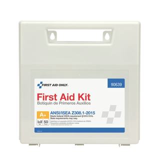 FIRST AID ONLY/ACME UNITED ANSI/OSHA COMPLIANT PACKAGE - 50 Person First Aid Kit, ANSI B, Metal Case (DROP SHIP ONLY - $150 Minimum Order) | Quantity - 1x EA