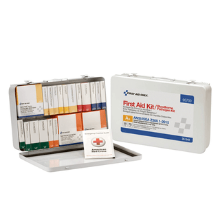 FIRST AID ONLY/ACME UNITED ANSI/OSHA COMPLIANT PACKAGE - 50 Person First Aid Kit, ANSI B, Metal Case (DROP SHIP ONLY - $150 Minimum Order) | Quantity - 1x EA