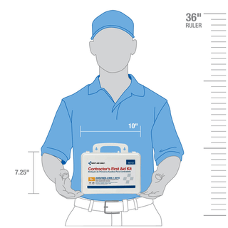 FIRST AID ONLY/ACME UNITED ANSI/OSHA COMPLIANT PACKAGE - 50 Person First Aid Kit, ANSI B, Metal Case (DROP SHIP ONLY - $150 Minimum Order) | Quantity - 1x EA