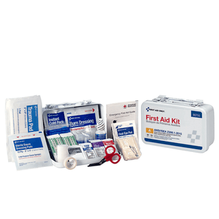 FIRST AID ONLY/ACME UNITED ANSI/OSHA COMPLIANT PACKAGE - 50 Person First Aid Kit, ANSI B, Metal Case (DROP SHIP ONLY - $150 Minimum Order) | Quantity - 1x EA