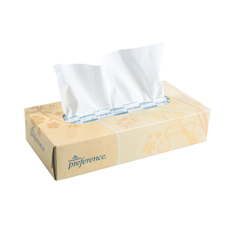 GEORGIA-PACIFIC PACIFIC BLUE SELECT FACIAL TISSUE - Facial Tissue, Flat Box, White, 8.4"x7.5", 100 sht/bx, 30 bx/cs (48 cs/plt) | Quantity - 1x CS
