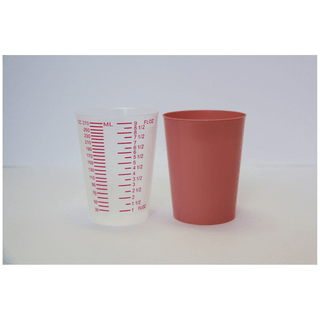 GMAX TUMBLERS - Intake Tumbler, Graduated, Red Print, Translucent, 25/slv, 20 slv/cs | Quantity - 1x CS