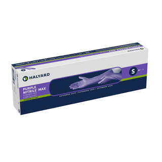 HALYARD PURPLE NITRILE MAX POWDER FREE EXAM GLOVES - Purple Nitrile Max Powder-Free Exam Glove, Medium, 50/bx 8bx/cs  | Quantity - 1x CS