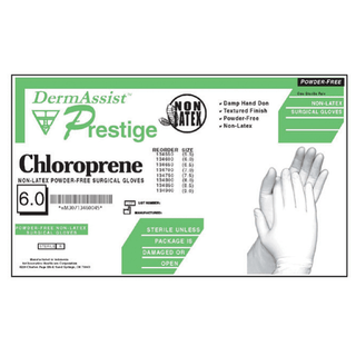 INNOVATIVE PRESTIGE CHLOROPRENE POWDER-FREE SURGICAL GLOVES - Gloves, Surgical, Size 7, Polychloroprene, Sterile, PF, Textured Finish, 25 pr/bx, 4 bx/cs (60 cs/plt) | Quantity - 1x CS