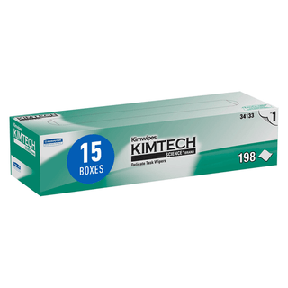 KIMBERLY-CLARK KIMWIPES - KimWipes Task Wipers, X-Large, 11.8" x 11.8", White, Disposable, Popup Box, 198/pk, 15 pk/cs (28 cs/plt)  | Quantity - 1x CS