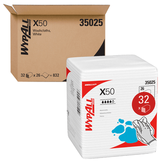 KIMBERLY-CLARK WYPALL WIPERS - WYPALL Waterless Cleaning Wipes, 9.5" x 12", 75 sheets/pk, 6 pk/cs  | Quantity - 1x CS
