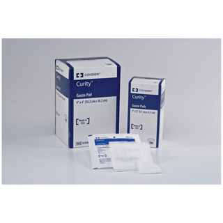 CARDINAL HEALTH CURITY GAUZE PADS - Sterile Gauze Pad, Peel-Back Package, 3" x 3", 12-Ply, 100/bx, 24 bx/cs | Quantity - 1x CS