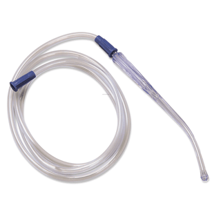 CARDINAL HEALTH CURITY YANKAUER SUCTION INSTRUMENTS - Yankauer Suction Instrument, Rigid, Bulbous Tip, Tip Trol " x 6 ft Tubing, 20/cs | Quantity - 1x CS