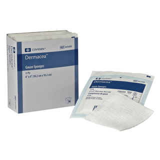 CARDINAL HEALTH DERMACEA GAUZE SPONGES - Gauze Sponge, 4" x 4", 8-Ply, Sterile 2s, 25 pch/bx, 24 bx/cs | Quantity - 1x CS