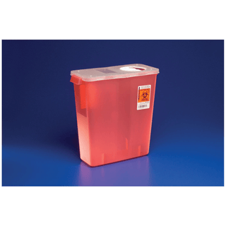 CARDINAL HEALTH MULTI-PURPOSE SHARPS CONTAINERS - Container, 2 Gal, Red, Rotor Opening Lid, 20/cs (28 cs/plt) | Quantity - 1x CS