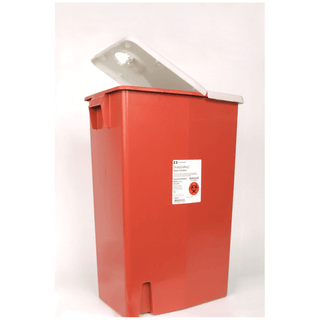 CARDINAL HEALTH LARGE VOLUME CONTAINERS - Container, 18 Gal, Large Volume Red, Sliding Lid, 26"H x 12"D x 18"W, 5/cs (14 cs/plt) | Quantity - 1x CS