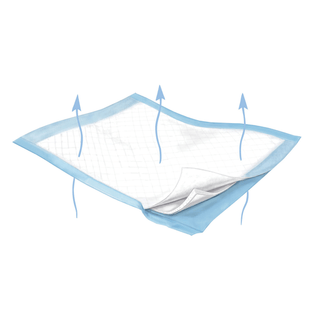 CARDINAL HEALTH FLUFF/POLYMER BREATHABLE UNDERPADS - Underpad, 30" x 36", Lt. Blue, 10/bg, 6 bg/cs | Quantity - 1x CS