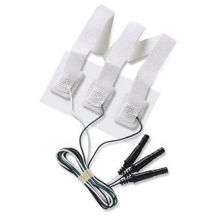 CARDINAL HEALTH LIMB BAND PRE-WIRED NEONATAL ECG ELECTRODES - ECG Electrode, Neonatal Limb Band, Cloth, Pre-Wired, L36-LB, 3/strip, 100 strip/cs | Quantity - 1x CS