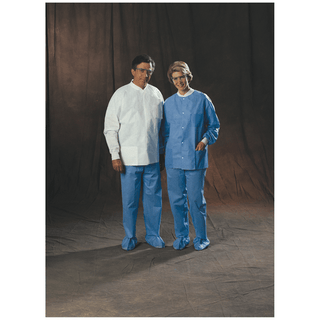 HALYARD UNIVERSAL PRECAUTIONS LAB JACKET - Lab Jacket, White, X-Large, 25/cs  | Quantity - 1x CS