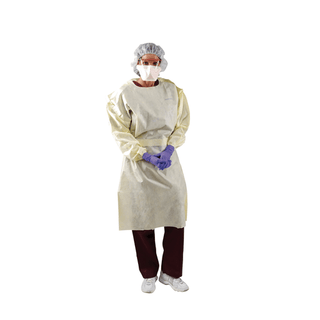 HALYARD SPUNCARE COVER GOWN - Cover Gown, Yellow, AAMI 2, 100/cs  | Quantity - 1x CS