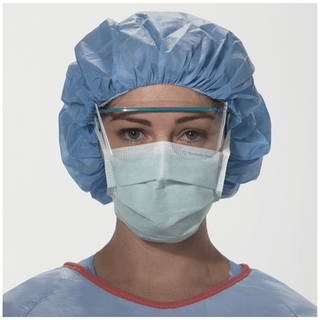 HALYARD KC100 SURGICAL & PROCEDURE MASKS - Surgical Mask, Anti-Fog, Green, 50/bx, 6 bx/cs  | Quantity - 1x CS