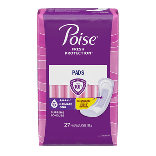 KIMBERLY-CLARK POISE PADS - Poise Ultimate Pads, Long, 42/pk, 2 pk/cs  | Quantity - 1x CS