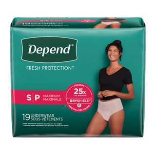 KIMBERLY-CLARK DEPEND PROTECTIVE UNDERWEAR - Underwear, Maximum Absorbency, Medium, Women, Blush, 30/pk, 2 pk/cs (54 cs/plt)  | Quantity - 1x CS