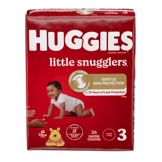 KIMBERLY-CLARK HUGGIES LITTLE SNUGGLERS DIAPERS - Little Snugglers, Size 5, Jumbo Pack, 19/pk, 4 pk/cs  | Quantity - 1x CS