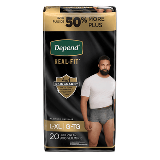 KIMBERLY-CLARK DEPEND PREMIUM UNDERWEAR - Real Fit Underwear, Male, Adult, Large/X-Large, Disposable, Heavy Absorbency, 12/pk, 2pk/cs  | Quantity - 1x CS