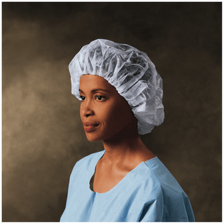 HALYARD BOUFFANT CAP - Bouffant Cap Spunbound, White, X-Large, 100/ctn, 3 ctn/cs  | Quantity - 1x CS