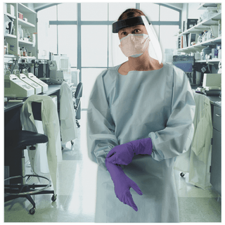 HALYARD PROCEDURE GOWN CHEMOTHERAPY DRUG TESTED - Procedure Gown, Tested For Use with Chemotherapy Compounding & Drug Administration, 22" x 12" x 15", 100/cs  | Quantity - 1x CS