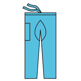 HALYARD SCRUB SUIT - Scrub Pants, Blue, X-Large, 48/cs  | Quantity - 1x CS