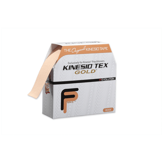 KINESIO TEX GOLD FP TAPE - Gold FP Tape, 2" x 5 yds, Beige, 6 rl/bx (35 bx/plt) (Products cannot be sold on Amazon.com or any other 3rd party platform)  (090305) | Quantity - 1x BX