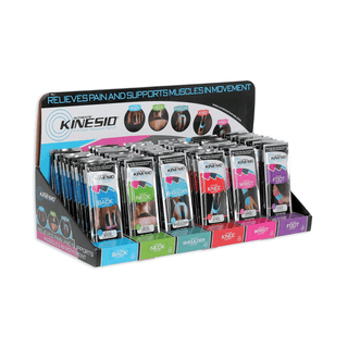 KINESIO TAPE PRE CUTS - Pre Cut Starter Set with Display, 10 of ea app/cs  (Products cannot be sold on Amazon.com or any other 3rd party platform) (020797) | Quantity - 1x CS