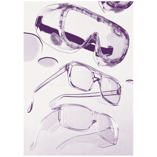 MEDEGEN VISION TEK PROTECTIVE EYEWEAR GOGGLES - Safety Glasses/ Goggles, Brow Bar, 10/cs | Quantity - 1x CS