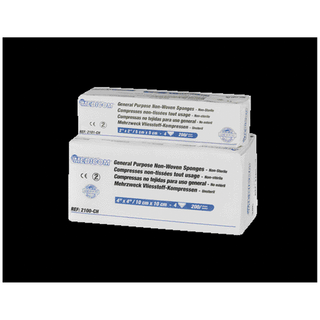 MEDICOM GENERAL PURPOSE SPONGES - Sponge, 3" x 3", 4-Ply, Non-Woven, Non-Sterile, 200/slv, 20slv/cs | Quantity - 1x CS