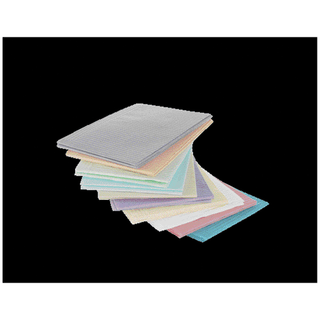 MEDICOM DRY-BACK DENTAL BIBS 2+1-PLY - Dental Bib, 13" x 18", 2-Ply Paper + 1-Ply Poly, Green, 500/cs (48 cs/plt) | Quantity - 1x CS