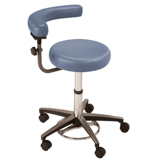 MTI STOOL - Stool, Hydraulic Pump without Backrest, Premium-Blue Ridge (DROP SHIP ONLY) (Continetal US & Canada) | Quantity - 1x EA
