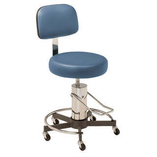 MTI STOOL - Stool, Hydraulic Pump without Backrest, Premium-Blue Ridge (DROP SHIP ONLY) (Continetal US & Canada) | Quantity - 1x EA