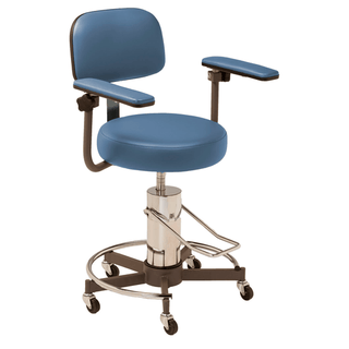MTI STOOL - Stool, Hydraulic Pump without Backrest, Premium-Blue Ridge (DROP SHIP ONLY) (Continetal US & Canada) | Quantity - 1x EA