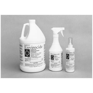 METREX ENVIROCIDE HOSPITAL SURFACE & INSTRUMENT DISINFECTANT/CLEANER - Instrument Cleaner, 24 oz Bottle & Sprayer, 12/cs  | Quantity - 1x CS