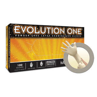 ANSELL MICROFLEX EVOLUTION ONE POWDER-FREE LATEX EXAM GLOVES - Exam Gloves, PF Latex, Textured, Small, 100/bx, 10 bx/cs  | Quantity - 1x CS