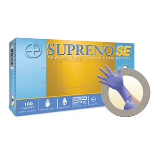 ANSELL MICROFLEX SUPRENO SE POWDER-FREE NITRILE EXAM GLOVES - Exam Gloves, Nitrile, PF, Latex-Free, Textured Fingers, Blue, X-Large, 100/bx; 10 bx/cs  | Quantity - 1x CS
