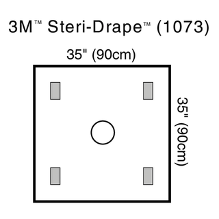 SOLVENTUM STERI-DRAPE WOUND EDGE PROTECTOR - Steri-Drape Wound Edge Protector, 90cm x 90cm, 10/bx, 4 bx/cs | Quantity - 1x CS