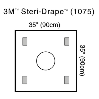 SOLVENTUM STERI-DRAPE WOUND EDGE PROTECTOR - Steri-Drape Wound Edge Protector, 90cm x 90cm, 10/bx, 4 bx/cs | Quantity - 1x CS