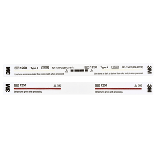 SOLVENTUM COMPLY EO & STEAM CHEMICAL INDICATOR STRIPS - Indicator Strip For 100% EO & EO Mixture, 5/8" x 8", Color Change From Red to Green, Perforated, 240/bx, 4 bx/cs | Quantity - 1x CS