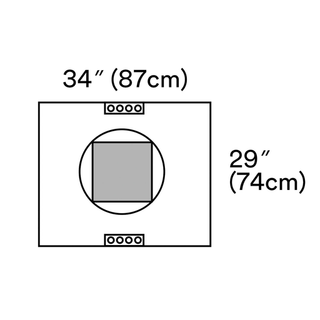 SOLVENTUM STERI-DRAPE CESAREAN-SECTION SHEETS & POUCHES - Cesarean-Section Sheet with Aperture Pouch, 77" x 122", 5/cs | Quantity - 1x CS