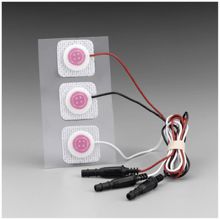 SOLVENTUM RED DOT ECG MONITORING ELECTRODES WITH PRE-ATTACHED LEAD WIRE - Pre-Wired Monitoring Electrode with Clear Tape, 1.57" x 1" (4cm x 2.6cm), 48" Leadwire Length, 5/bg, 100 bg/cs | Quantity - 1x CS