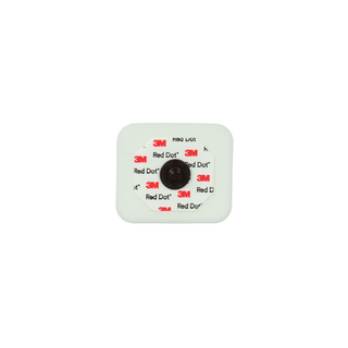 SOLVENTUM RED DOT MONITORING ELECTRODES WITH FOAM TAPE & STICKY GEL - Monitoring Electrode with Abrader, 4cm x 3.5cm, Radiolucent Stud, 3/bg, 200 bg/cs | Quantity - 1x CS
