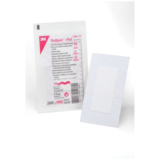 SOLVENTUM MEDIPORE +PAD SOFT CLOTH ADHESIVE WOUND DRESSING - Wound Dressing, 3" x 10", Pad Size 1" x 8", 25/bx, 4 bx/cs | Quantity - 1x CS