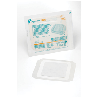 SOLVENTUM TEGADERM + PAD FILM DRESSING WITH NON-ADHERENT PAD - Transparent Dressing, 6" x 6", Pad Size 4" x 4", 25/bx, 4 bx/cs | Quantity - 1x CS