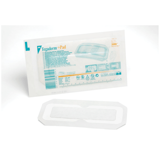 SOLVENTUM TEGADERM + PAD FILM DRESSING WITH NON-ADHERENT PAD - Transparent Dressing, 6" x 6", Pad Size 4" x 4", 25/bx, 4 bx/cs | Quantity - 1x CS