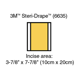 SOLVENTUM IOBAN 2 ANTIMICROBIAL INCISE DRAPE - Incise Drape, Overall 35" x 23", Incise 23" x23", 10/bx, 4 bx/cs | Quantity - 1x CS