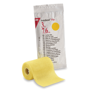 SOLVENTUM SCOTCHCAST PLUS CASTING TAPE - Plus Casting Tape, Standard, 3" x 4 yds, Yellow, 10/cs | Quantity - 1x CS