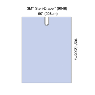 SOLVENTUM NEUROLOGY DRAPES - Steri-Drape Adhesive Split Sheet, 90" x 102", Absorbent Impervious Material, 15/bx, 2 bx/cs | Quantity - 1x CS